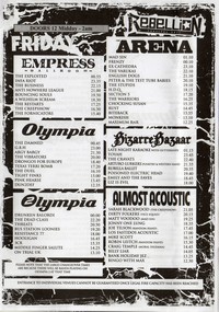 Rebellion 2011, Friday 5th August